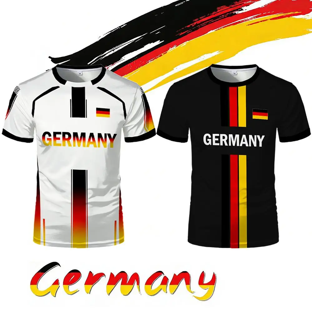 Street Fashion Germany - 2026 Almanya Bayrağı Harita Baskılı Unisex