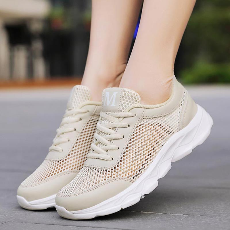 Street Fashion Online Shopping - Yaz Nefes Spor Ayakkabı Kadın Örgü