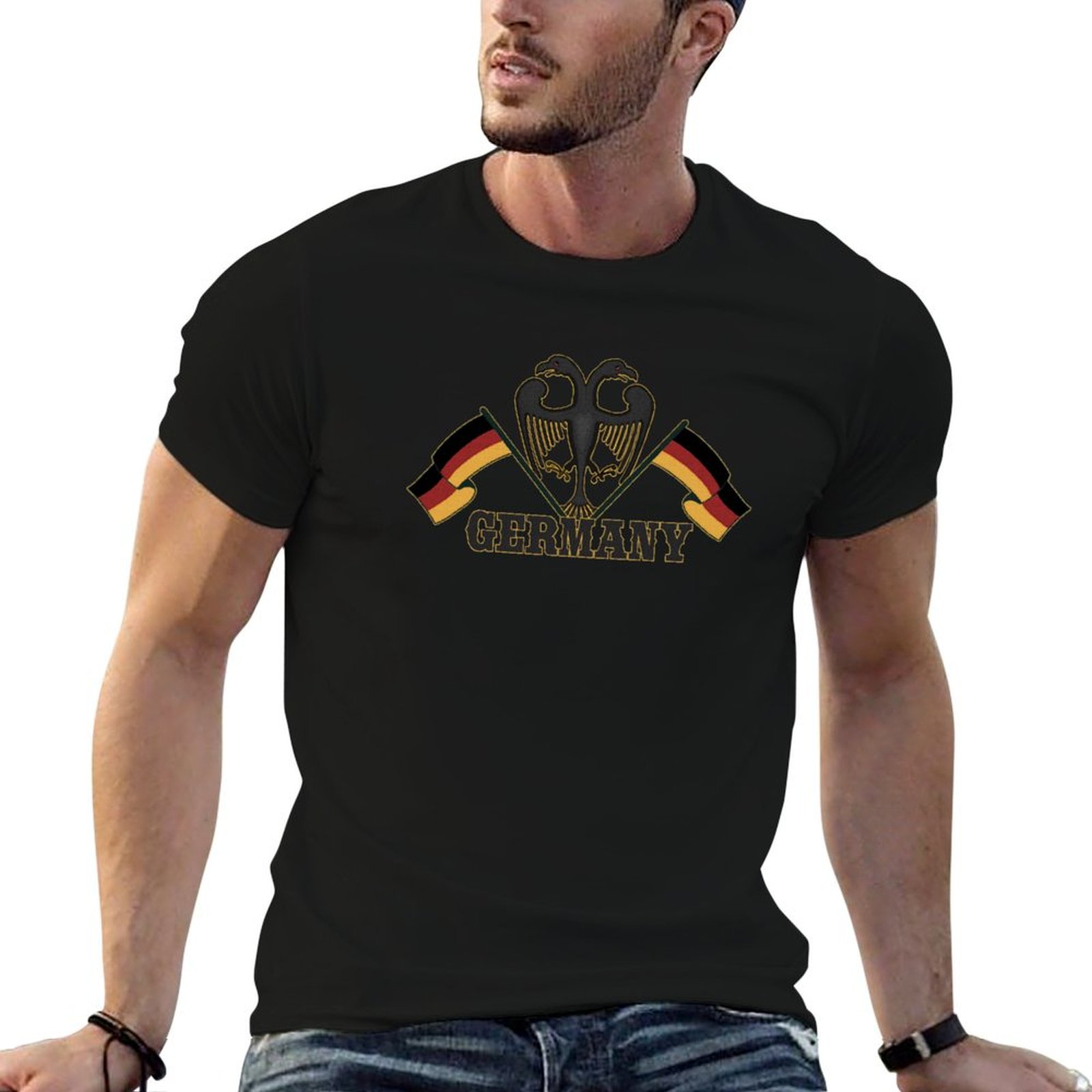 Street Fashion Germany - Almanya Bayrağı, Almanya Vatansever Hediye Tişörtü