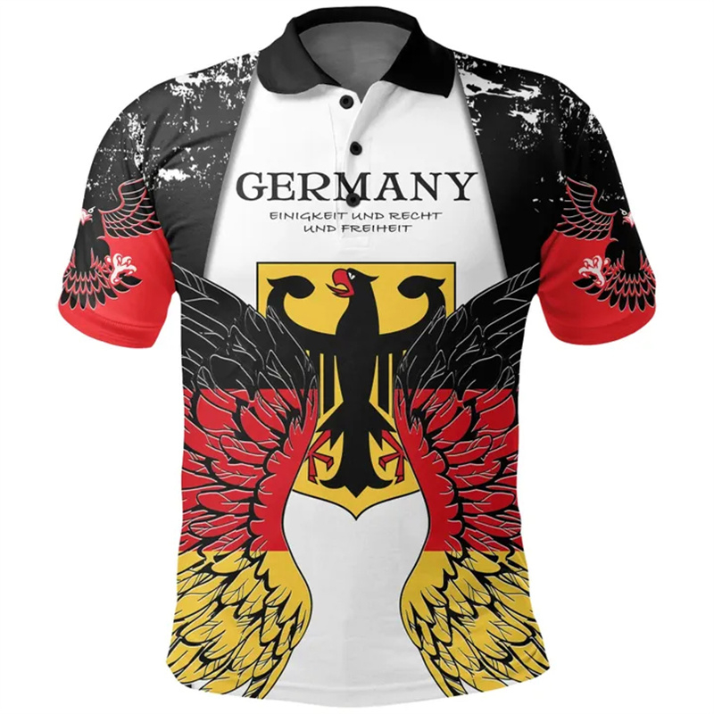 Street Fashion Germany - Alman Arması Polo Gömlek Erkekler Için