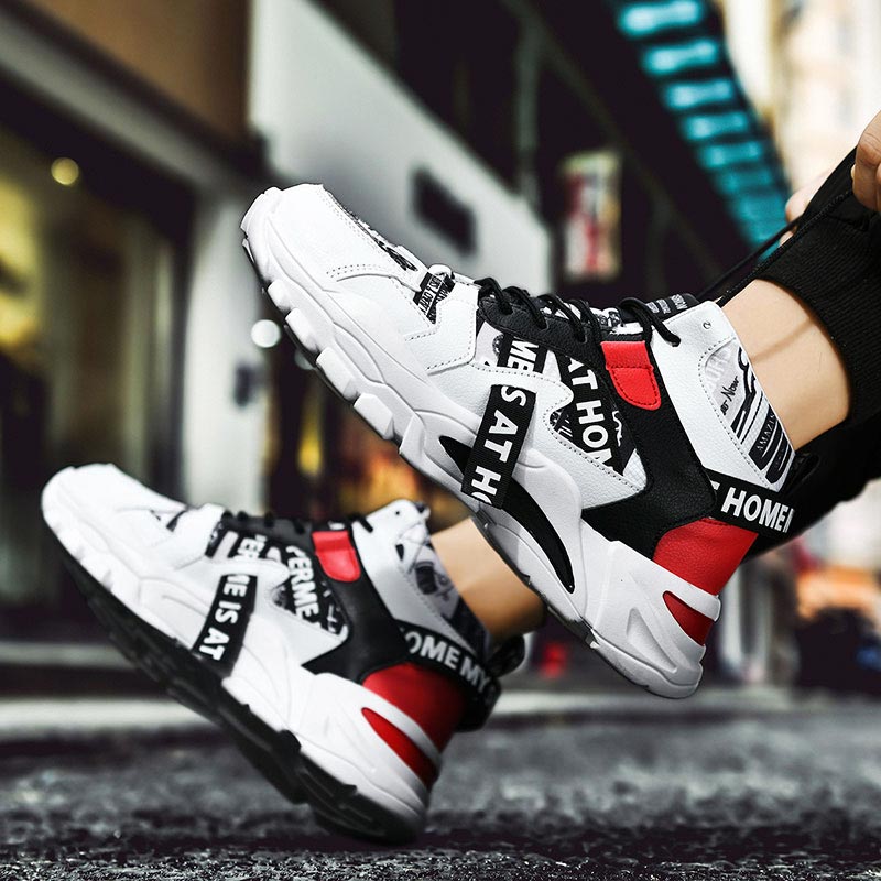 Street Fashion Online Shopping - Büyük boy yüksek Top tıknaz erkek
