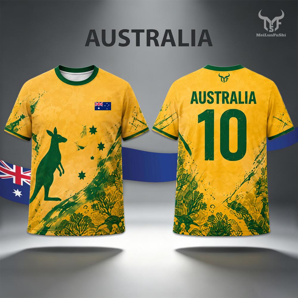 Street Fashion Australia - 2026 Yeni Avustralya Bayrak Baskılı Forma