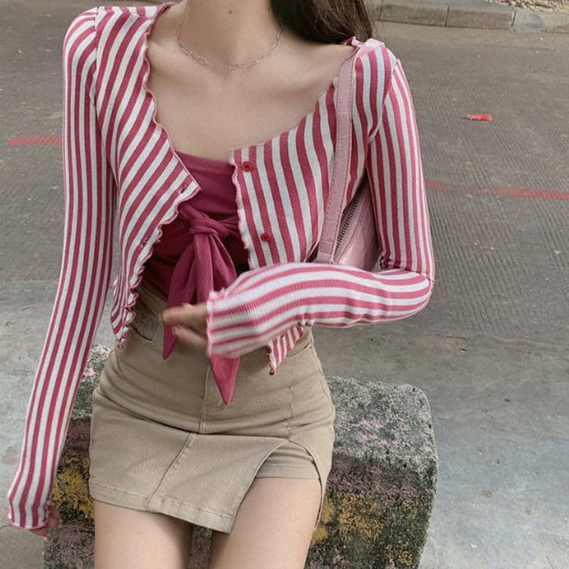 MEXZT Vintage çizgili gömlek k - Street Fashion In Korea incelemesi ve fiyatı