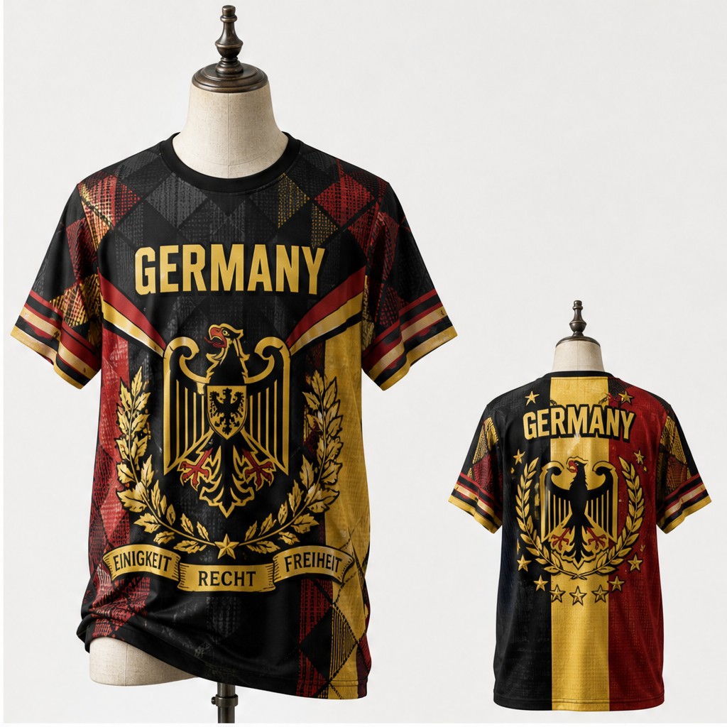 Erkek Almanya Yuvarlak Yaka Ti - Street Fashion Germany incelemesi ve fiyatı