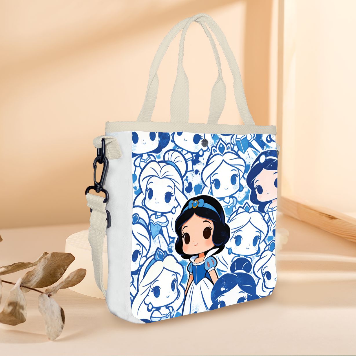 Karikatür Kar Beyazı Karakterl - Tote Bag Canvas Print incelemesi ve fiyatı