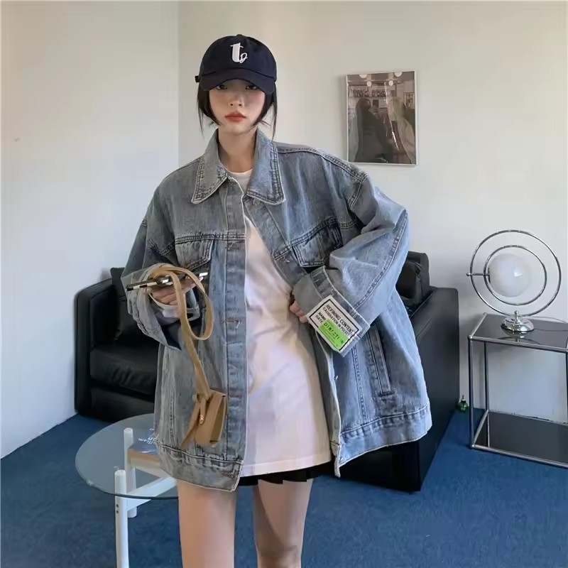 2025 Yeni Moda Denim Ceket Kad - Street Fashion In Korea incelemesi ve fiyatı