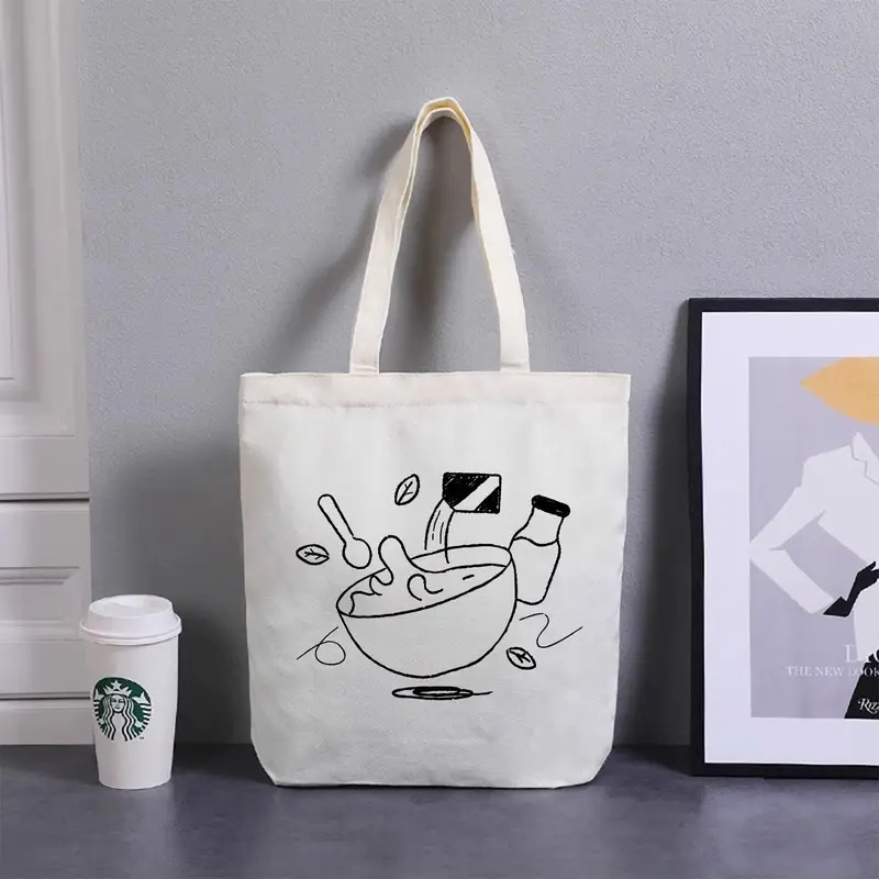 Ekmek Reçeli Çizgi Sanatı Kanv - Tote Bag Canvas Print incelemesi ve fiyatı