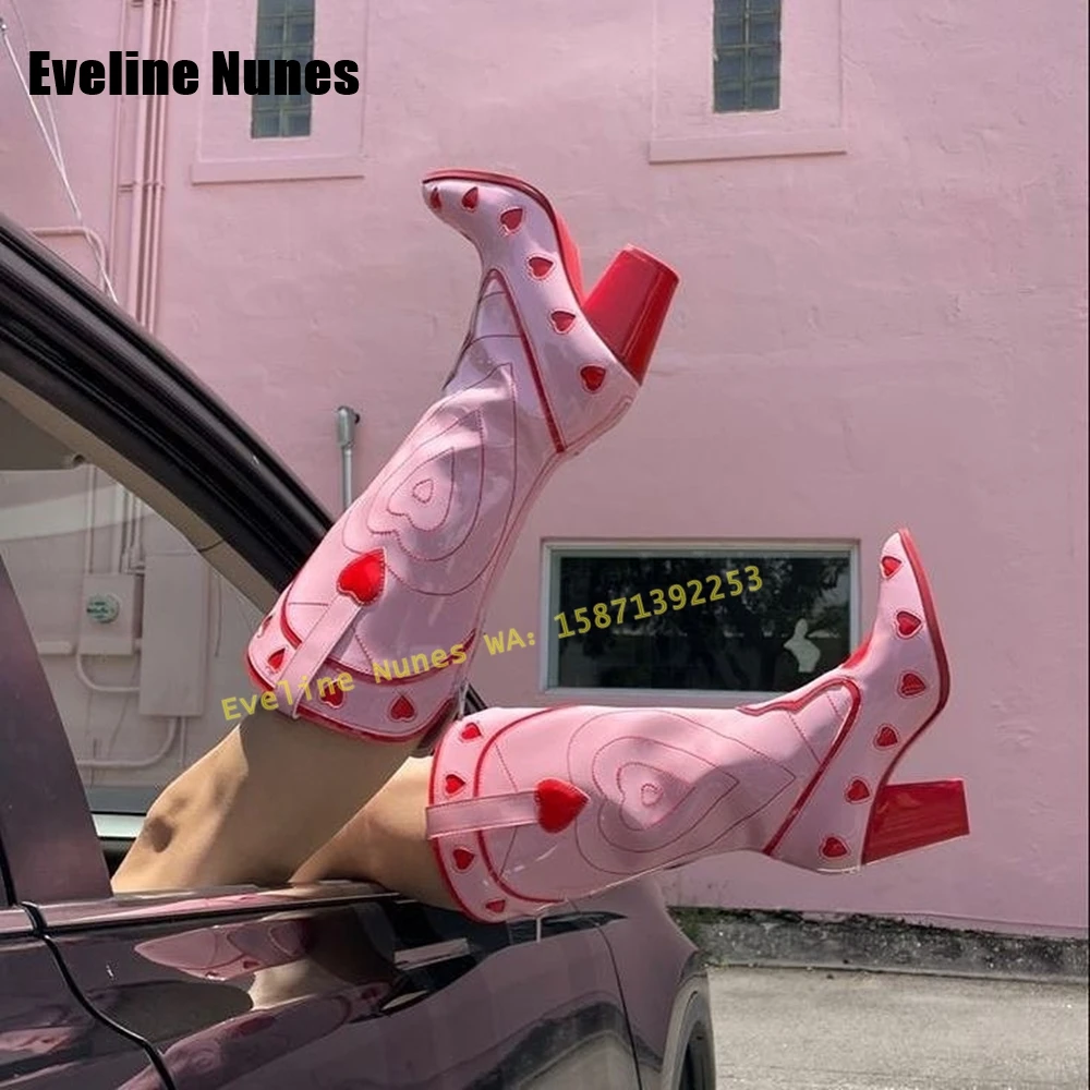 Pembe Kalp Uzay Cowgirl Çizmel - Street Fashion Female incelemesi ve fiyatı