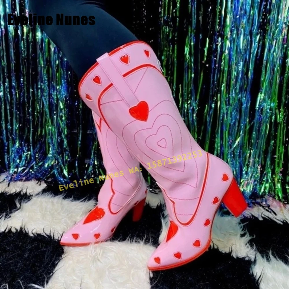 Pembe Kalp Uzay Cowgirl Çizmel - Street Fashion Female incelemesi ve fiyatı