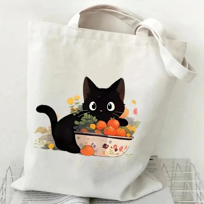 Kedi ve Kitap Kanvas Çanta Bay - Tote Bag Canvas Print incelemesi ve fiyatı