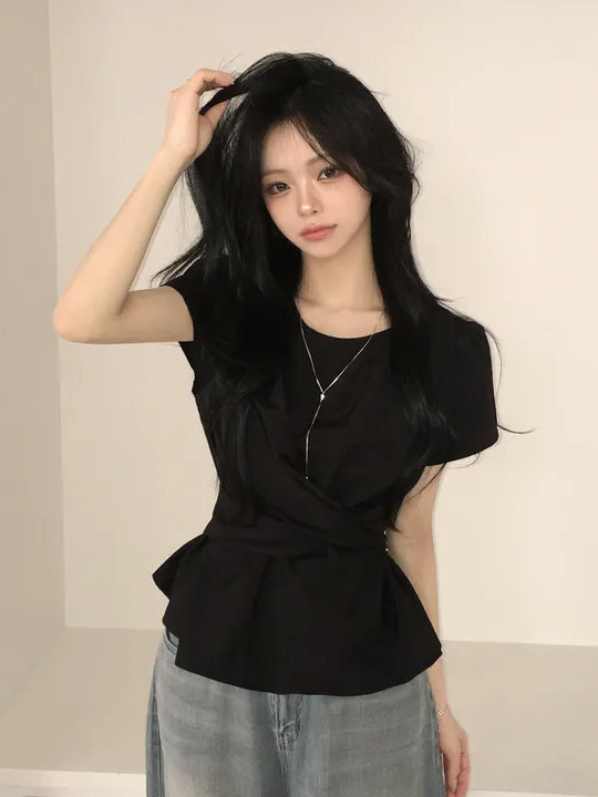 Moda şık beli saran kemerli ba - Street Fashion In Korea incelemesi ve fiyatı