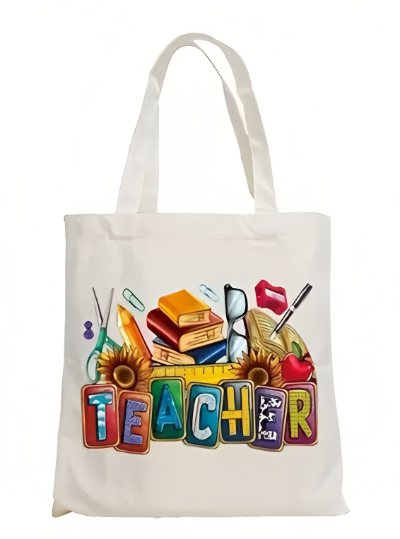 Renk Bloklu Öğretmen Çantası O - Tote Bag Canvas Print incelemesi ve fiyatı